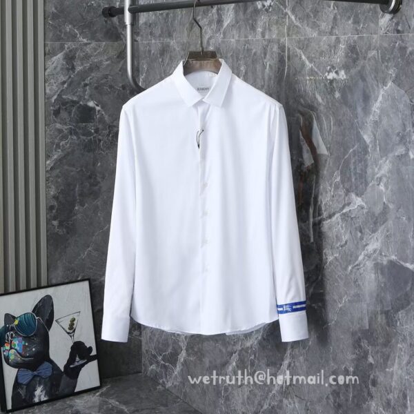 Burberry Clothes Mens Check Cotton Shirts E8622