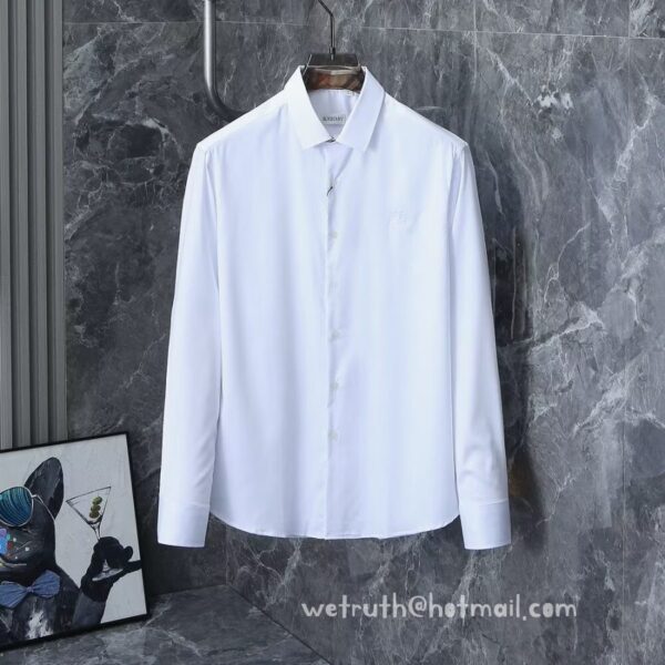 Burberry Clothes Mens Check Cotton Shirts E8625