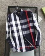 Burberry Clothes Mens Check Cotton Shirts E8632