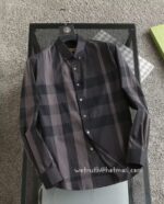Burberry Mens Check Cotton Shirt EZ8225 - Image 3