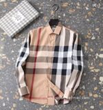 Burberry Mens Check Cotton Shirt EZ8223 - Image 5