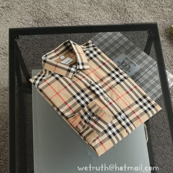 Burberry Mens Check Cotton Shirt EZ8222
