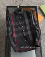 Burberry Mens Check Cotton Shirt EZ8222
