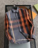 Burberry Mens Check Cotton Shirt EZ8221