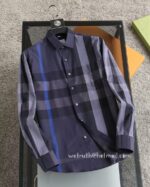 Burberry Mens Check Cotton Shirt EZ112