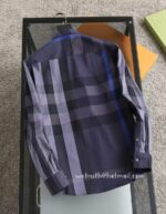 Burberry Mens Check Cotton Shirt EZ112 - Image 3