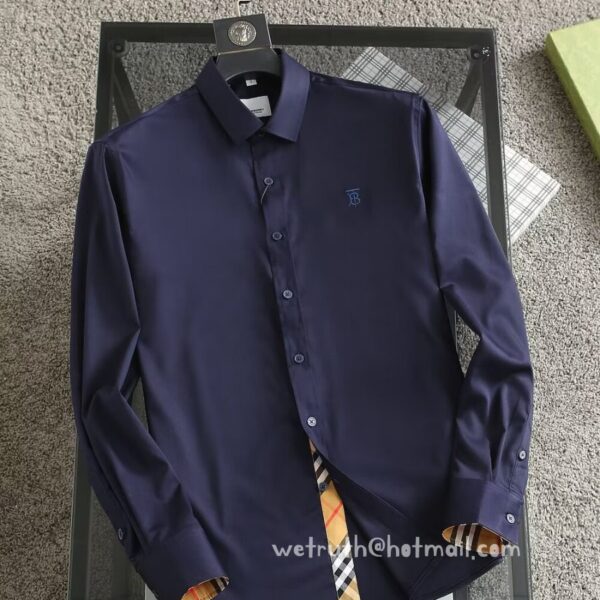 Burberry Check Cotton Shirt Mens Wear 9031