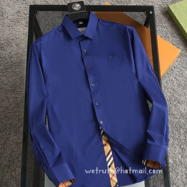 Burberry Check Cotton Shirt Mens Wear 9033