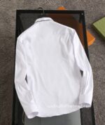 Dior Mens Cotton check Shirt Luxury Man Clothing C2657 - Image 4