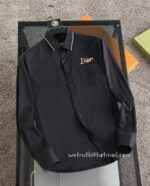 Dior Mens Cotton check Shirt Luxury Man Clothing C2656