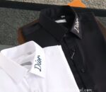 Dior Mens Cotton check Shirt Luxury Man Clothing C2654 - Image 5