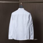 Dior Mens Cotton check Shirt Luxury Man Clothing C2651 - Image 7