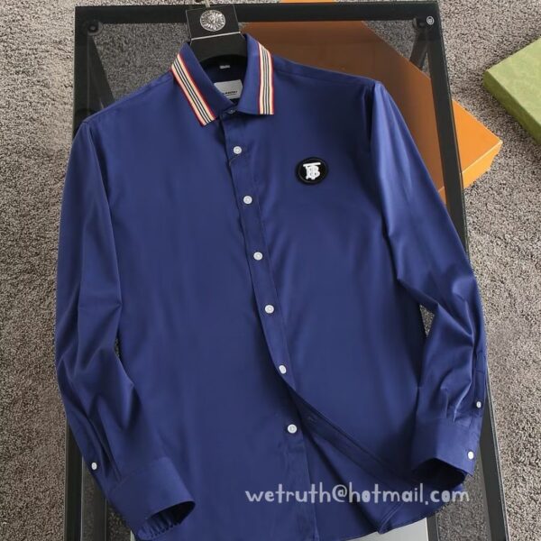 Burberry Check Cotton Shirt Mens Wear 9036