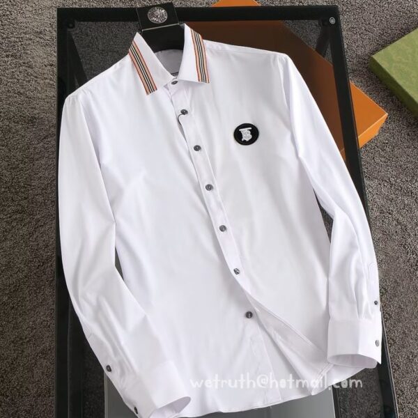 Burberry Check Cotton Shirt Mens Wear 9037