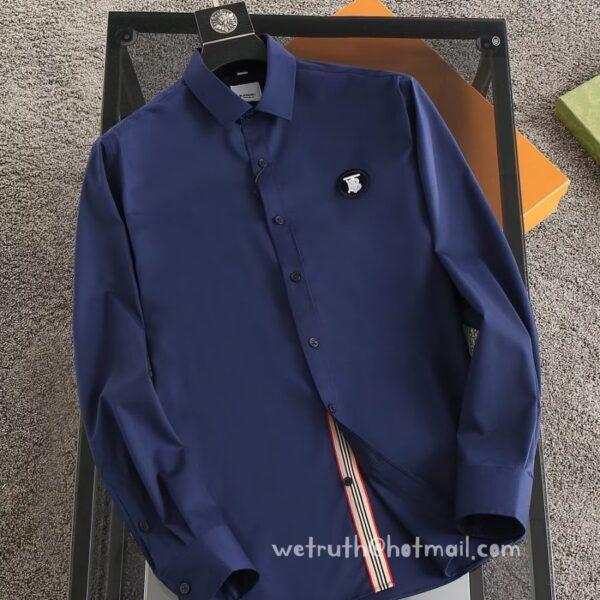 Burberry Check Cotton Shirt Mens Wear 9040