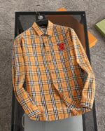Burberry Check Cotton Shirt Mens Wear 9046