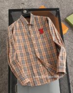 Burberry Check Cotton Shirt Mens Wear 9047