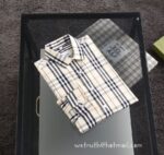 Burberry Check Cotton Shirt Mens Wear 9053