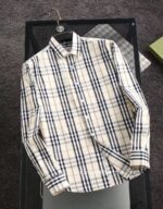 Burberry Check Cotton Shirt Mens Wear 9053 - Image 5