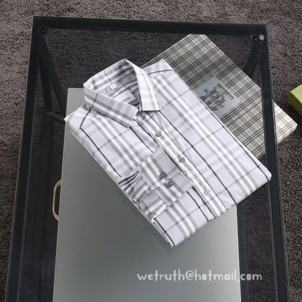 Burberry Mens Check Cotton Shirt T2402