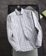Burberry Mens Check Cotton Shirt T2402 - Image 3