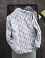 Burberry Mens Check Cotton Shirt T2402 - Image 2