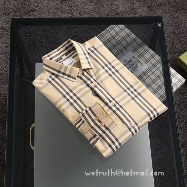 Burberry Mens Check Cotton Shirt T2403