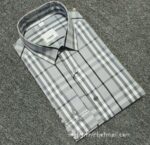 Burberry Mens Check Cotton Shirt T2404 - Image 3