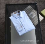 Luxury Mens Shirts Burberry Cotton Check Shirt 1603
