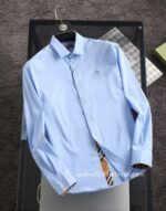 Luxury Mens Shirts Burberry Cotton Check Shirt 1603 - Image 4