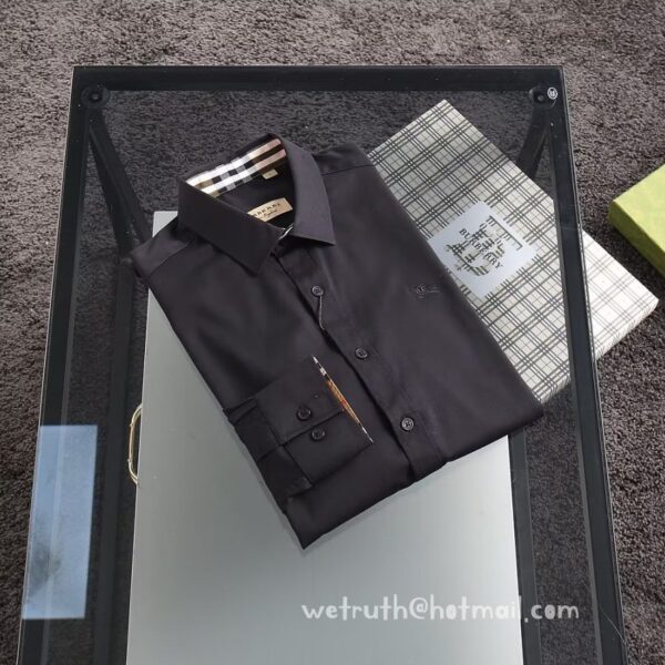 Luxury Mens Shirts Burberry Cotton Check Shirt 1604