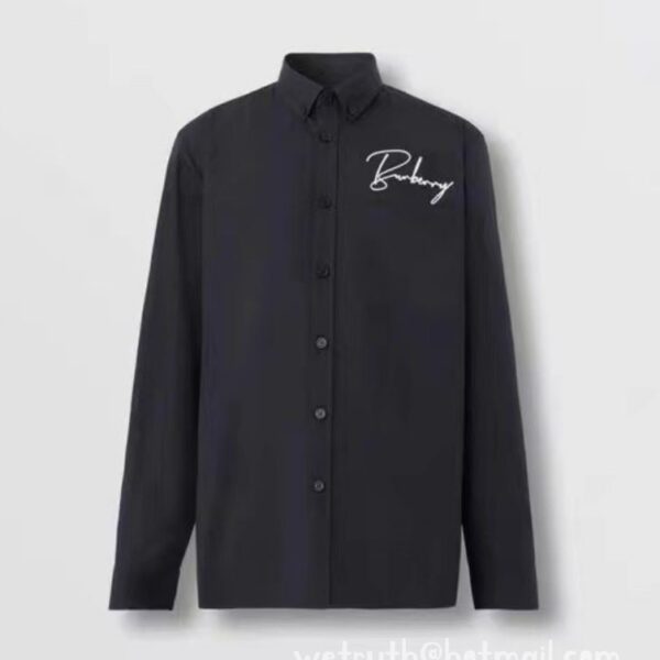 Luxury Mens Shirts Burberry Cotton Check Shirt 1606