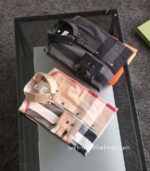 Luxury Mens Shirts Burberry Cotton Check Shirt 1609