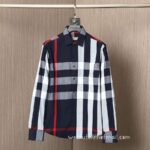 Luxury Mens Shirts Burberry Cotton Check Shirt 1610