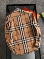 Designer Mens Clothes Burberry Cotton Check Shirt E2802 - Image 4