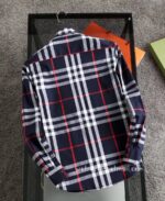 Designer Mens Clothes Burberry Cotton Check Shirt E2803 - Image 4