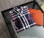 Designer Mens Clothes Burberry Cotton Check Shirt E2803