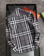 Designer Mens Clothes Burberry Cotton Check Shirt E2804 - Image 4