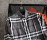 Designer Mens Clothes Burberry Cotton Check Shirt E2804 - Image 2