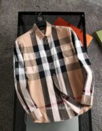 Designer Mens Clothes Burberry Cotton Check Shirt E2805 - Image 6