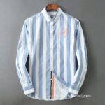 Designer Mens Clothes Hermes Cotton Check Shirt E2807