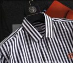 Hermes Mens Clothing Cotton Check Shirt 1630 - Image 2