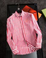 Designer Mens Clothes Hermes Cotton Check Shirt E2501
