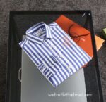Designer Mens Clothes Hermes Cotton Check Shirt E2502 - Image 3