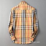 Designer Mens Cotton Shirt Burberry check shirts 1804 - Image 5