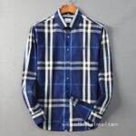 Designer Mens Cotton Shirt Burberry check shirts 1805