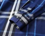 Designer Mens Cotton Shirt Burberry check shirts 1805 - Image 3
