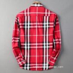 Designer Mens Cotton Shirt Burberry check shirts 1806 - Image 6