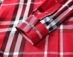 Designer Mens Cotton Shirt Burberry check shirts 1806 - Image 2