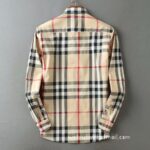 Designer Mens Cotton Shirt Burberry check shirts 1807 - Image 5